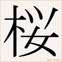 かっこいい漢字 大きなイラストによる表記